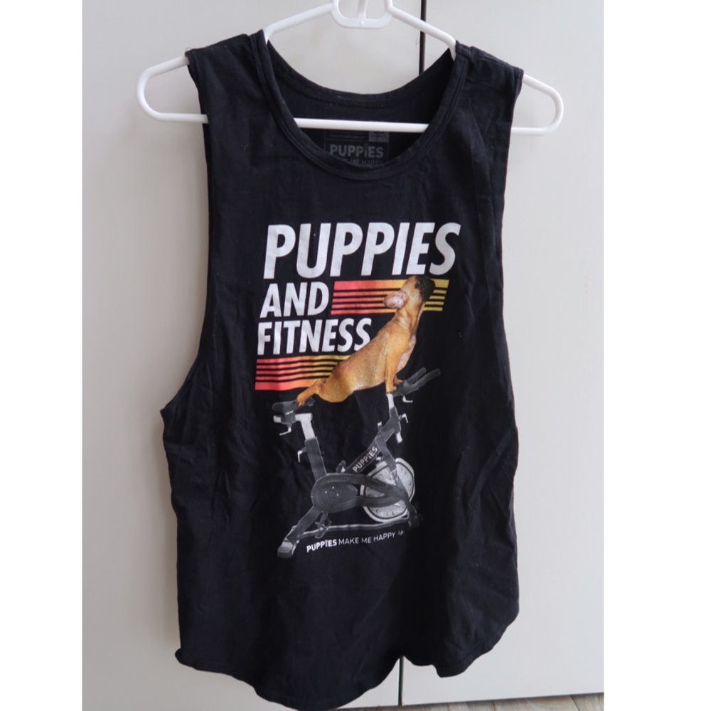 Puppies and Fitness Tank Top